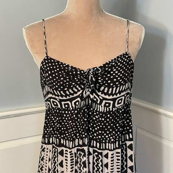 Ralph Lauren Denim & Supply Tribal Abstract Flowy Tiered Maxi Dress Medium - Picture 3 of 11